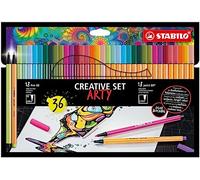 STABILO Point 88 Arty Card Lot de 6 stylos à pointe fine 36 couleurs