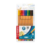 STABILO Point 88 - Boîte en carton de 10 pièces Logo ISCC
