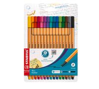 STABILO Point 88 Coffret de stylos-feutres à pointe fine - 15 couleurs standard