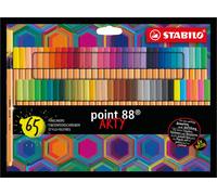 STABILO point 88 - Fineliner - ARTY - Set de 65 pièces