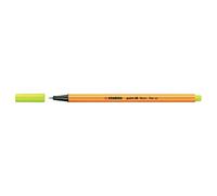 STABILO Stylo fin Point 88 0,4 mm pointe métal hexagonale Jaune – Fabriqué en Allemagne