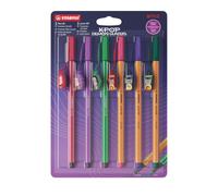 STABILO - Point 88 + Pen 68 - KPop Demon Hunters | Lot de 6 feutres fins et feutres de caractères différents