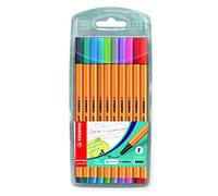 STABILO Point 88 - Pochette de 10 stylos-feutres pointe fine - Couleurs fun