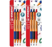 STABILO point 88 - Stylo feutre pointe fine - Boite métal x 50 feutres fins - Coloris assortis (Lot de 2)