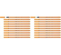 STABILO point 88 - Stylo feutre pointe fine - Lot x 10 feutres fins - orange papaye (85) (Lot de 2)