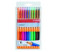 Stabilo Point Visco Pochette De 10 Rollers Assortis