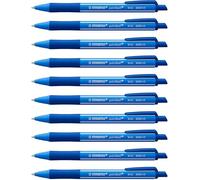 STABILO pointball colorful - Stylo bille - lot x 10 stylos à bille rechargeables - bleu