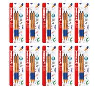 STABILO pointball - Lot de 10 packs de 2 stylos bille rechargeables - Bleu