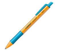 STABILO Stylos à bille POINTBALL rétractables Tracé 0,5 mm Lot de 2 Turquoise