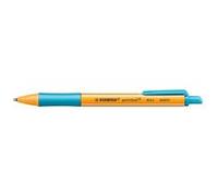 STABILO pointball - Stylo bille - Lot x 10 stylos à bille rechargeables -Turquoise