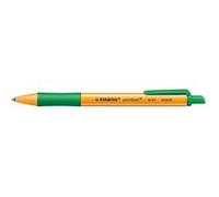 STABILO pointball - Stylo bille - Lot x 10 stylos à bille rechargeables -Vert