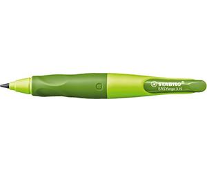 STABILO - Porte-mine ergonomique pour droitiers - EASYergo 3.15 en vert clair/vert foncé - avec 1 mine épaisse - dureté HB & taille-crayon