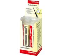 STABILO Recharge - Lot x 10 recharges stylo bille STABILO pointball - Noir
