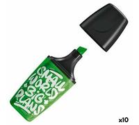 STABILO BOSS MINI by Snooze One - mini surligneur - lot de 10 surligneurs fluo vert