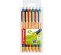STABILO Stylo bille Pointball rétractable 2,5 mm écriture moyenne – Pochette de 6
