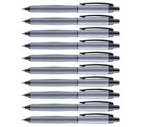 STABILO Stylo bille Palette- lot x10 stylos roller retractable - noir