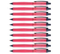STABILO Stylo bille Palette- lot x10 stylos roller retractable - rouge