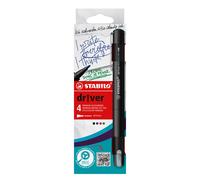 Stylo feutre Stabilo Dr!ver M à capuchon pointe 1 mm - Pochette de 4