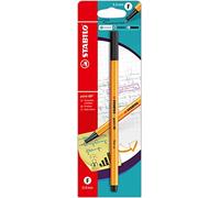 STABILO Stylo feutre pointe fine point 88 - Blister x 1 stylo feutre - noir