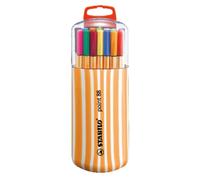 STABILO Stylo feutre pointe fine point 88 - Étui Zebrui x 20 stylos feutres - Coloris assortis