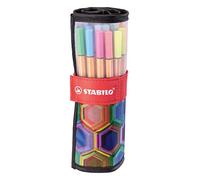 STABILO – Set de 25 feutres Point 88 Art – Assortiment multicolore – Enfants