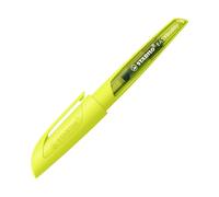 STABILO - stylo plume ergonomique - EASYbuddy NEON - plume M pour gaucher et droitier - Cartouche incluse - Jaune fluo