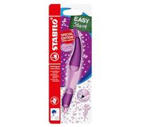 STABILO - Stylo roller - EASYoriginal 3D DreamWorld - Stylo ergonomique pour droitier - Rechargeable - Encre bleu effaçable- Mauve - Blister