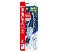 STABILO - Stylo roller - EASYoriginal 3D DreamWorld - Stylo ergonomique pour droitier - Rechargeable - Encre bleu effaçable - Bleu - Blister