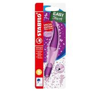 STABILO - Stylo roller - EASYoriginal 3D DreamWorld - Stylo ergonomique pour gaucher - Rechargeable - Encre bleu effaçable - Mauve - Blister