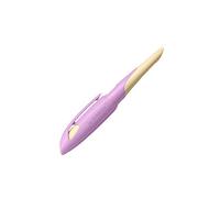 STABILO Stylo scolaire ergonomique pour droitier avec plume débutant A EASYbirdy Pastel Edition en rose doux/abricot - Stylo unique - Cartouche incluse - Couleur d'écriture bleue (effaçable)