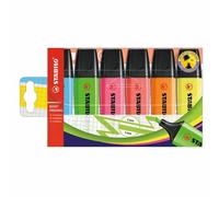 Surligneur Stabilo Boss couleurs assorties - Pochette de 6
