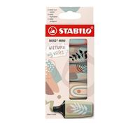 Stabilo Surligneur Boss Mini Naturevibes, Étui Carton De 5