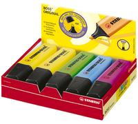 STABILO Surligneur BOSS® ORIGINAL 70/10-1 jaune, vert, rose, bleu 2 mm, 5 mm 10 pc(s)