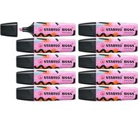 STABILO Surligneur BOSS ORIGINAL by Ju Schnee - Lot x 10 surligneurs édition limitée Ju Schnee - mauve givré