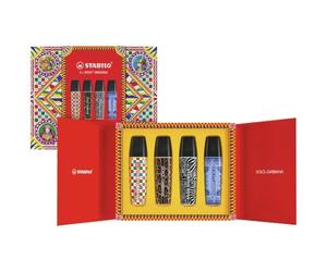 STABILO - Surligneur - BOSS ORIGINAL x DOLCE&GABBANA - mix de couleurs - set de 4