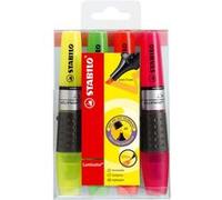 Surligneur Stabilo Luminator couleurs assorties - Pochette de 4