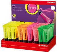 STABILO Surligneur NEON Multicouleur - présentoir de 45