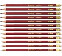 STABILO Swano - Crayon papier - Lot x 12 crayons graphite mine HB - bout gomme