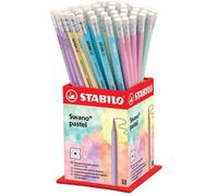 STABILO Swano pastel - Crayon papier - pot x 72 crayons graphite HB- coloris pastel assortis