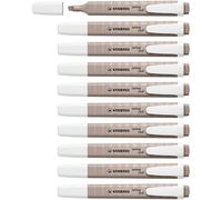 STABILO swing cool NatureCOLORS - Surligneur -Lot x 10 surligneurs - gris taupe