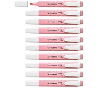STABILO swing cool Pastel - Surligneur - Lot x 10 - Soupçon de Rose | Lot de 10 rouges