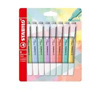 STABILO swing cool Pastel - Surligneur - Pochette x 8 surligneurs - Coloris assortis