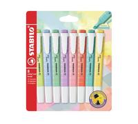 STABILO swing cool Pastel - Surligneur - Pochette x 8 surligneurs - Coloris assortis