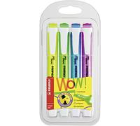 STABILO Surligneurs Swing Cool – couleurs fluo assorties – Pochette de 4