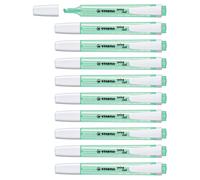STABILO Surligneur swing cool – Lot de 10 surligneurs fluo turquoise