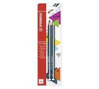Stabilo Trio Crayon HB Graphite épais - Bleu pétrole (Lot de 2)