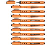 Stabilo Worker Boîte de 10 Rollers à encre liquide 0,5 mm Noir