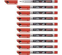 Stabilo Write-4-All Marqueur Indélébile Rouge 10 Pièces
