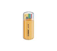 Stabilo Zébrui Point 88 Stylo Feutre 0,4 Mm Assortis Boite De 20