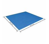 Stable&Durable - Bleu - Bestway Tapis de sol pour piscine Flowclear 274x274 cm - Bâche de piscine&tapis de sol HS610038544